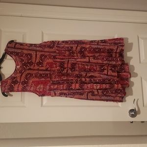 Free People print dress/tunic size medium
